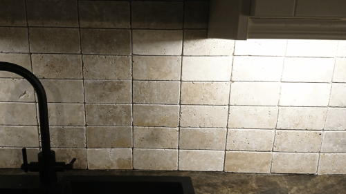 Shane Daly Tiling - Grid Stone Backsplash