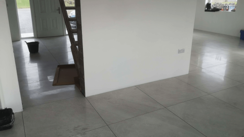Shane Daly Tiling - Large Format Tile - Grey Floor Whole House