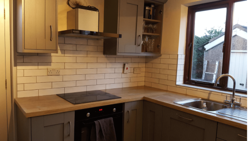 Shane Daly Tiling - White Subway Tile - Kitchen Backsplash - Grey Kitchen