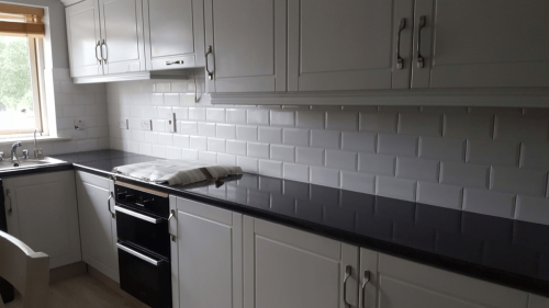 Shane Daly Tiling - White Subway Tile - Kitchen Backsplash